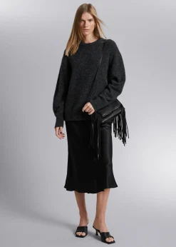 Sale Afslappet Alpaka Striktroje Kvinder Strik