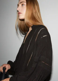 Best Sale Afslappet Broderibluse Kvinder Bluser Og Skjorter