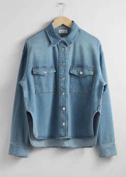 Shop Afslappet Denimskjorte Kvinder Denim