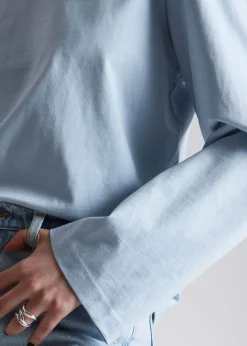 Sale Afslappet Jersey Top Kvinder Toppe