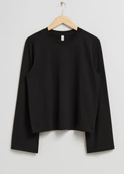 Best Sale Afslappet Jersey Top Kvinder Denim