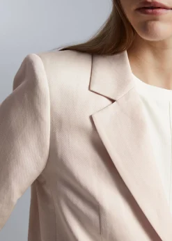 Best Sale Afslappet Linned Blazer Kvinder Sæt Og Dragter