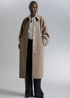 Online Afslappet Trenchcoat Kvinder Frakker & Jakker