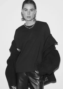 Sale Afslappet T-Shirt Kvinder Denim