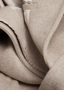 New Afslappet Uldfrakke Med Baelte Kvinder Frakker & Jakker