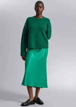 Store A-Line Midi Nederdel Kvinder Nederdele