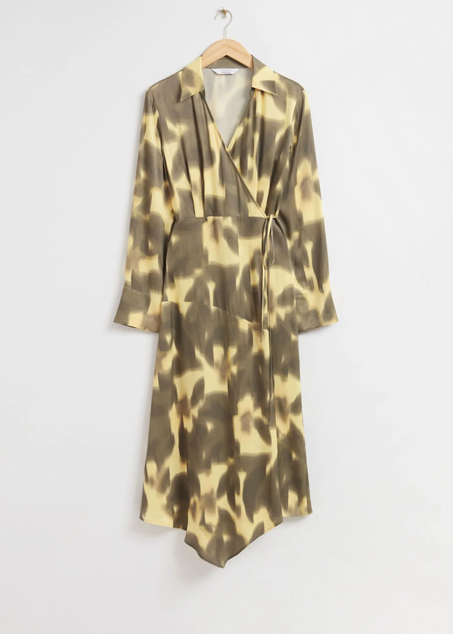 Outlet Asymmetrisk Midi Sla-Om Kjole Kvinder Kjoler