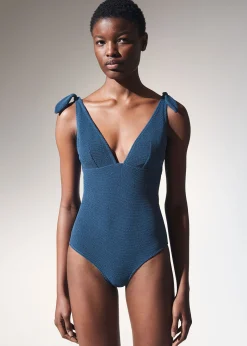 Cheap Badedragt Med Slojfedetaljer Kvinder Badetøj