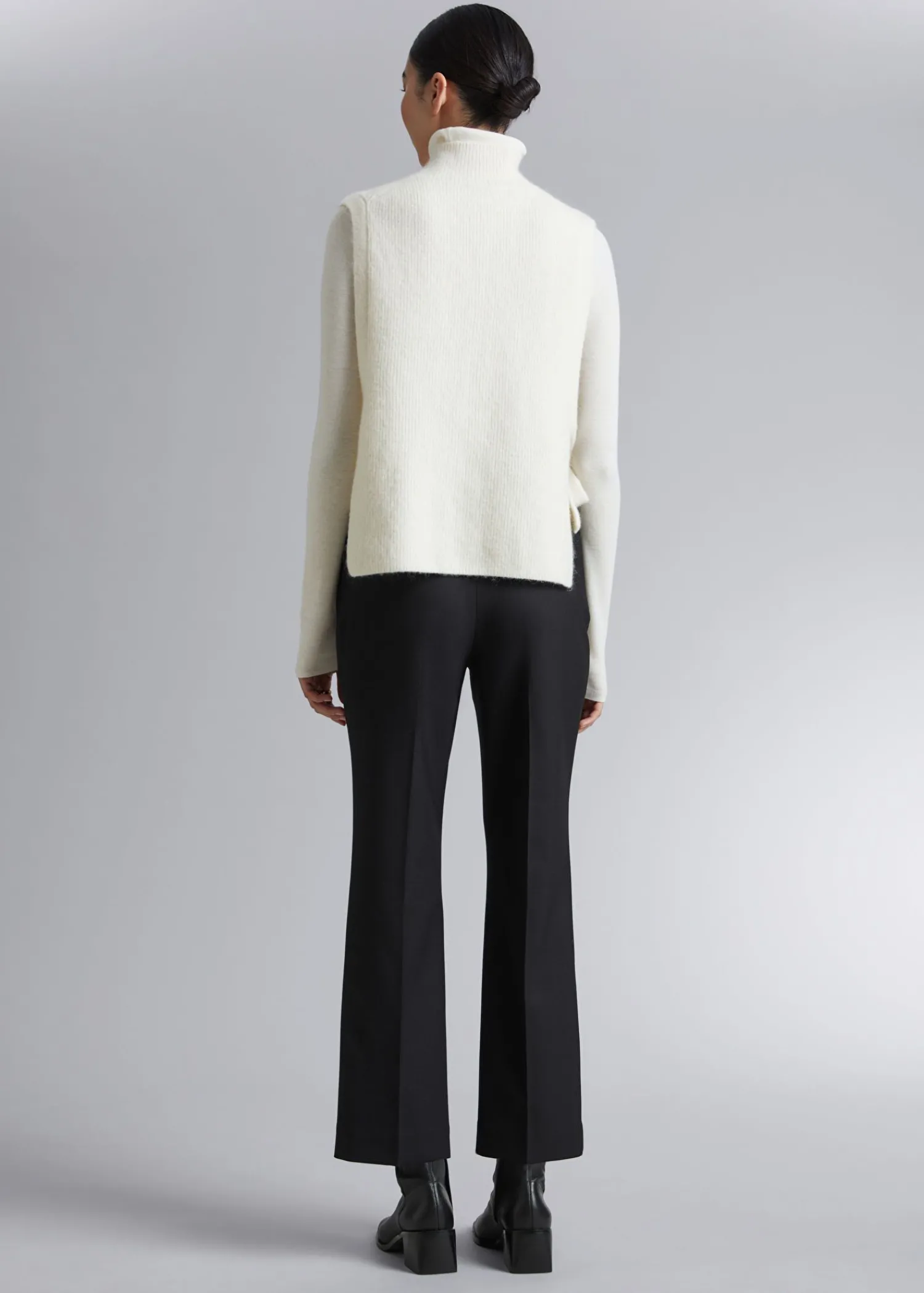 New Baeltede Hojtaljede Cropped Bukser Kvinder Bukser