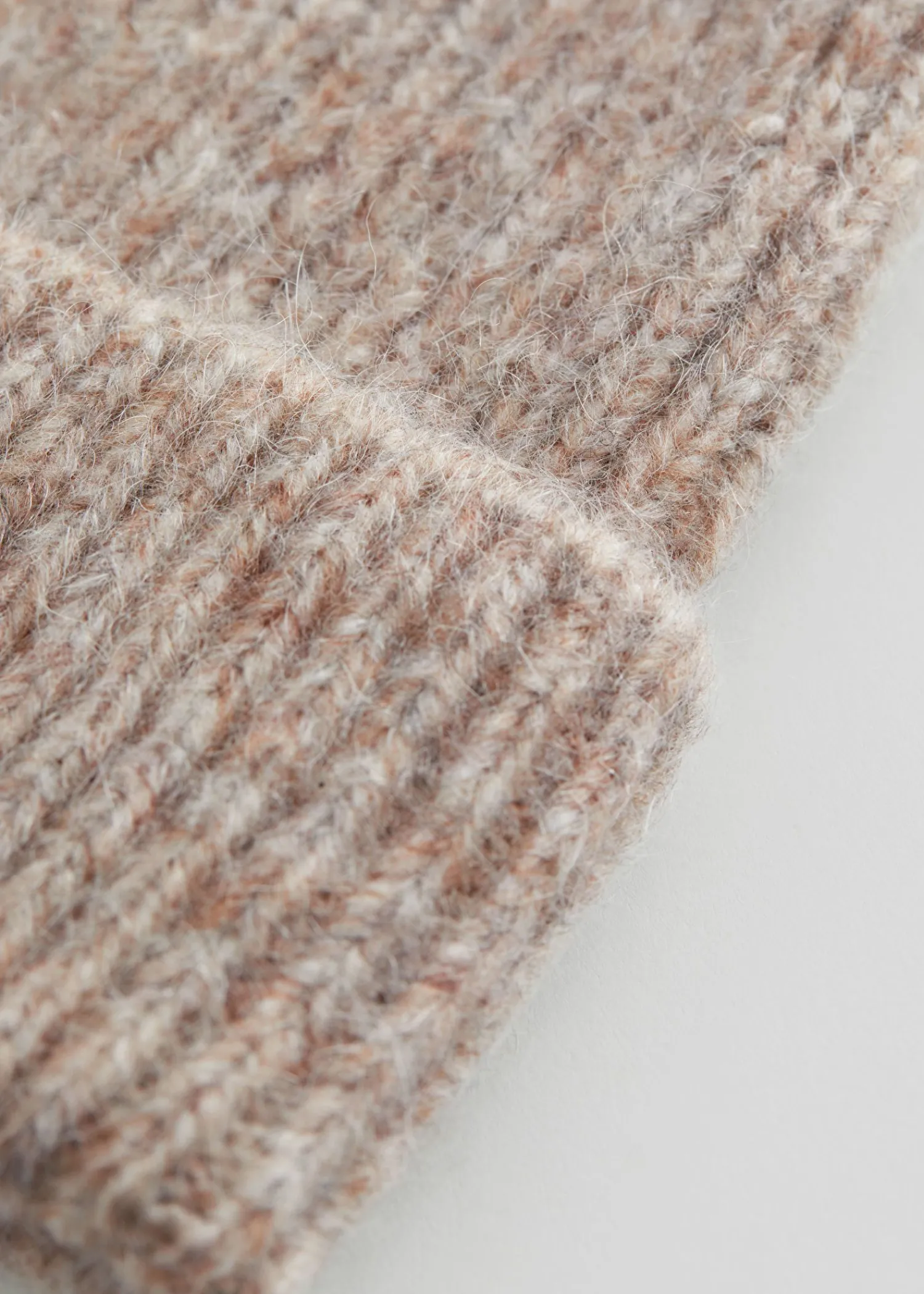 Clearance Beanie Af Uldblanding Kvinder Matchende Sæt