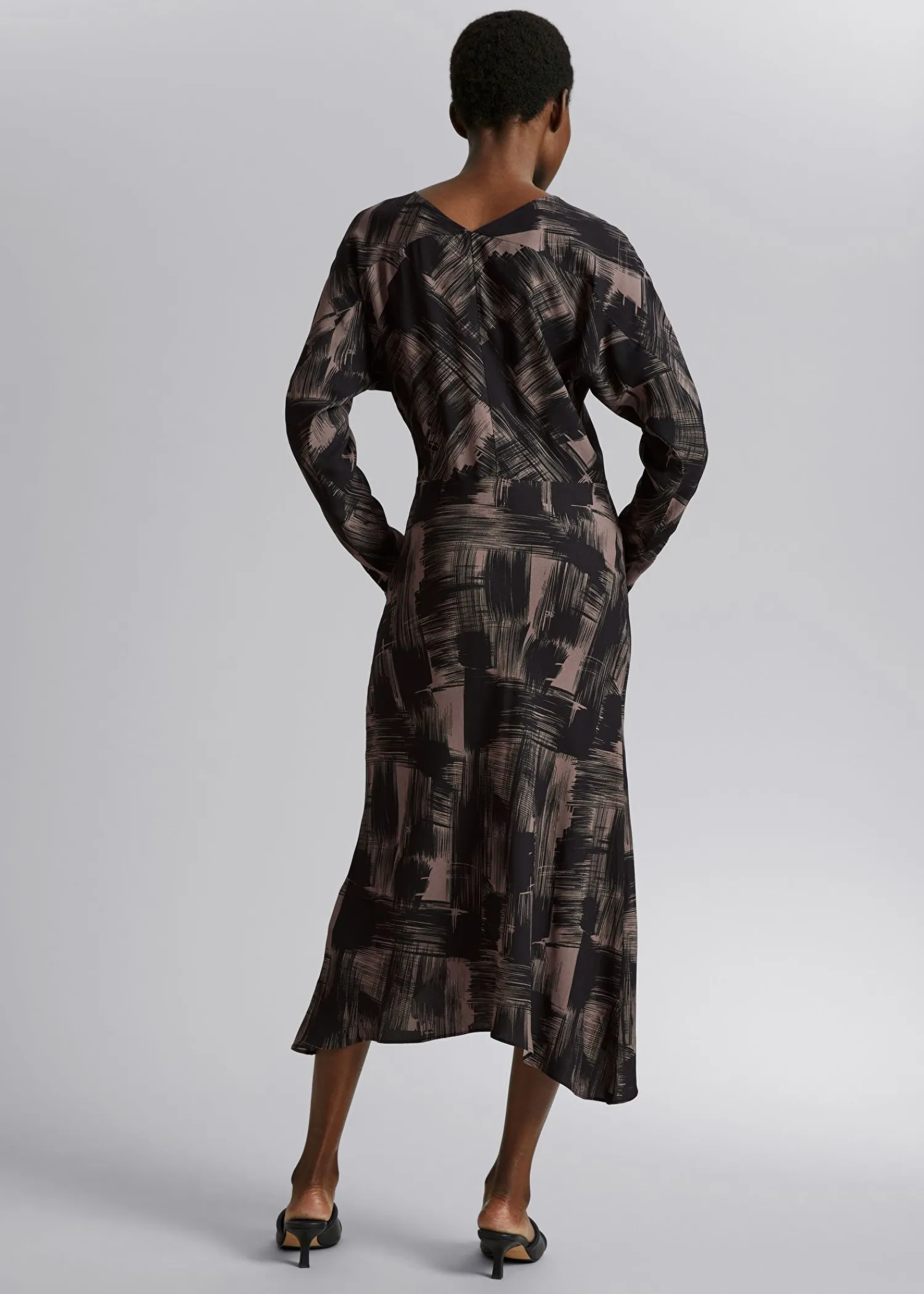 Discount Bias-Cut Midi-Kjole Kvinder Kjoler