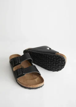 Sale Birkenstock Arizona Laeder Kvinder Flade Sandaler