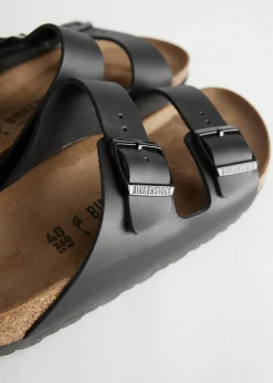 Sale Birkenstock Arizona Laeder Kvinder Flade Sandaler