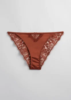 Discount Blomstrede Blonder Mini Trusser Kvinder Underdele