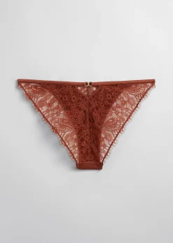 Discount Blomstrede Blonder Mini Trusser Kvinder Underdele