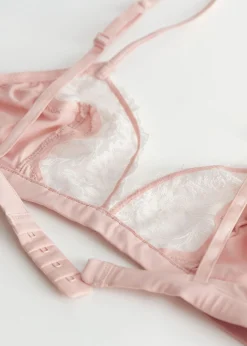 Cheap Blondetrimmet Blod Bh Kvinder Bh'Er