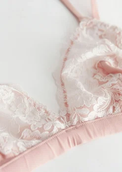 Cheap Blondetrimmet Blod Bh Kvinder Bh'Er