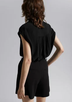 Store Bluse Med Flaeserkrave Kvinder Bluser Og Skjorter