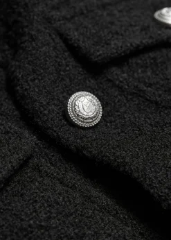 Discount Boucle-Jakke Med Knapper Kvinder Frakker & Jakker