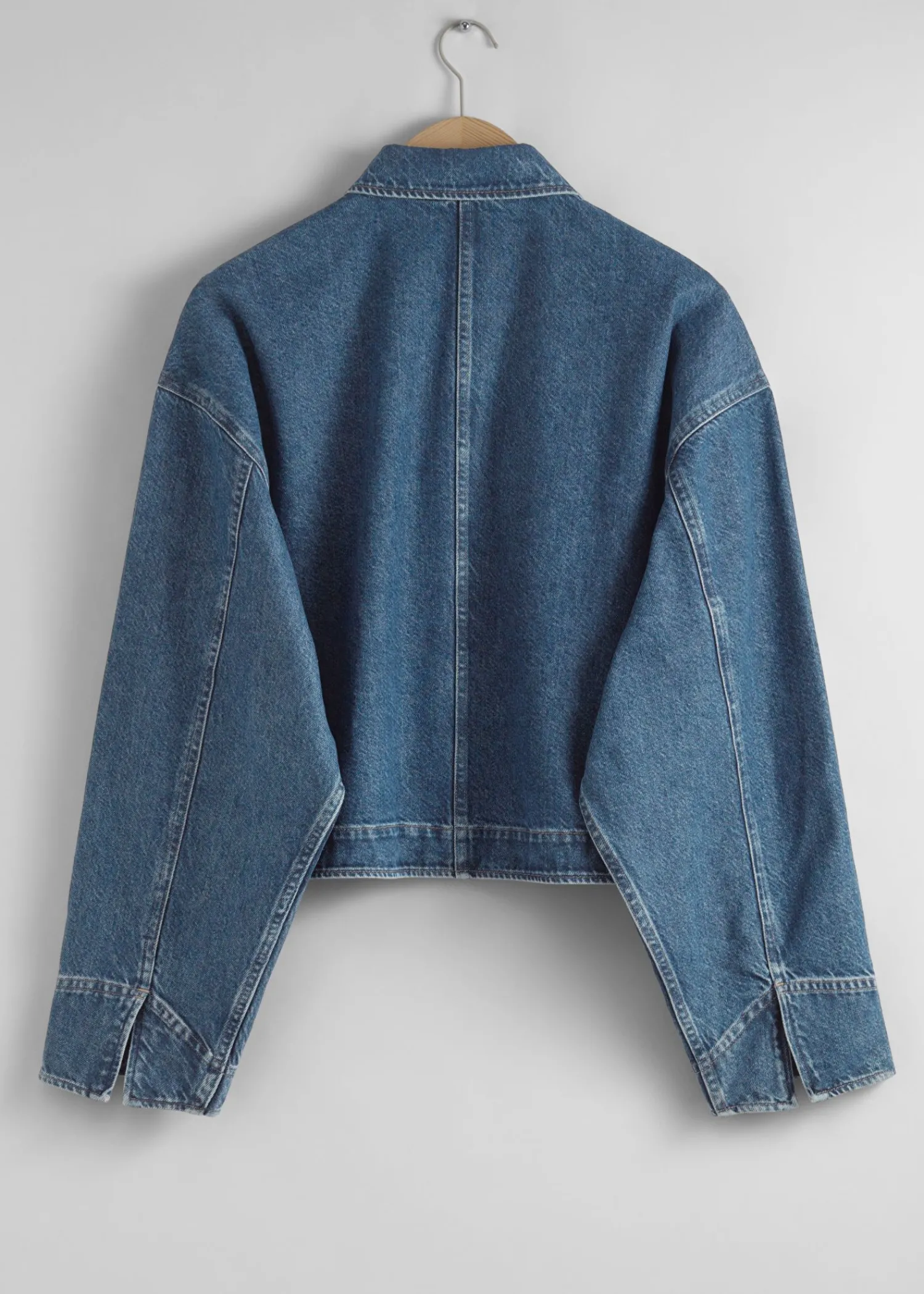 Outlet Boxy Denimjakke Kvinder Denim