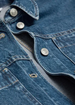 Outlet Boxy Denimjakke Kvinder Denim