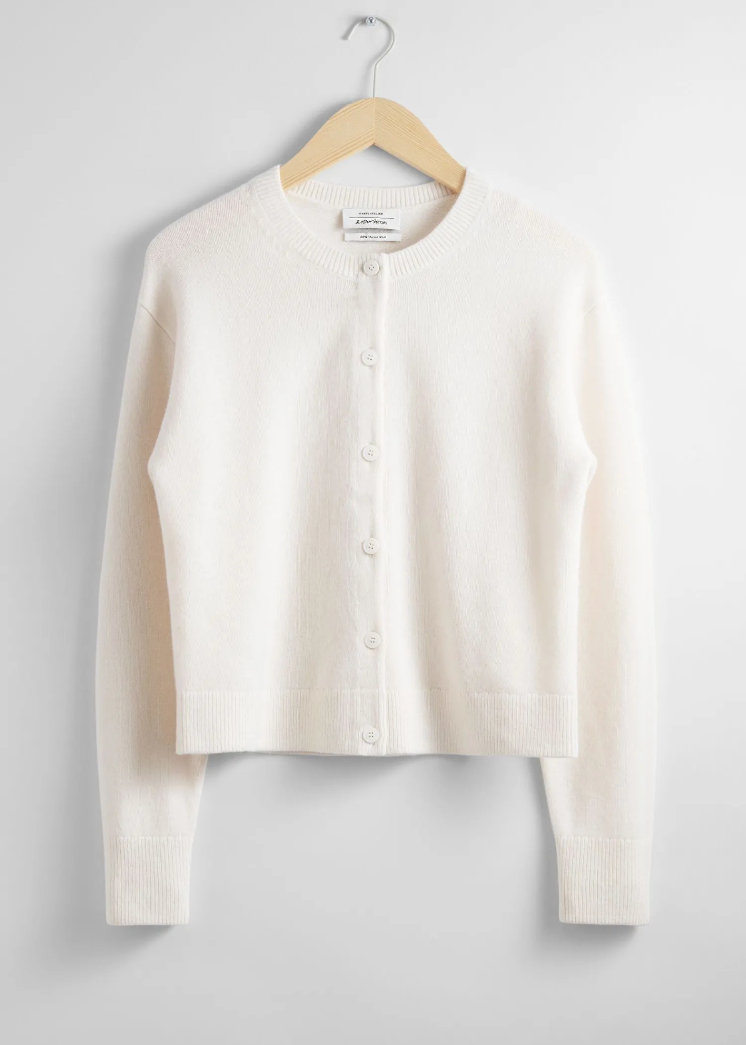 Clearance Boxy Merino Uld Cardigan Kvinder Strik