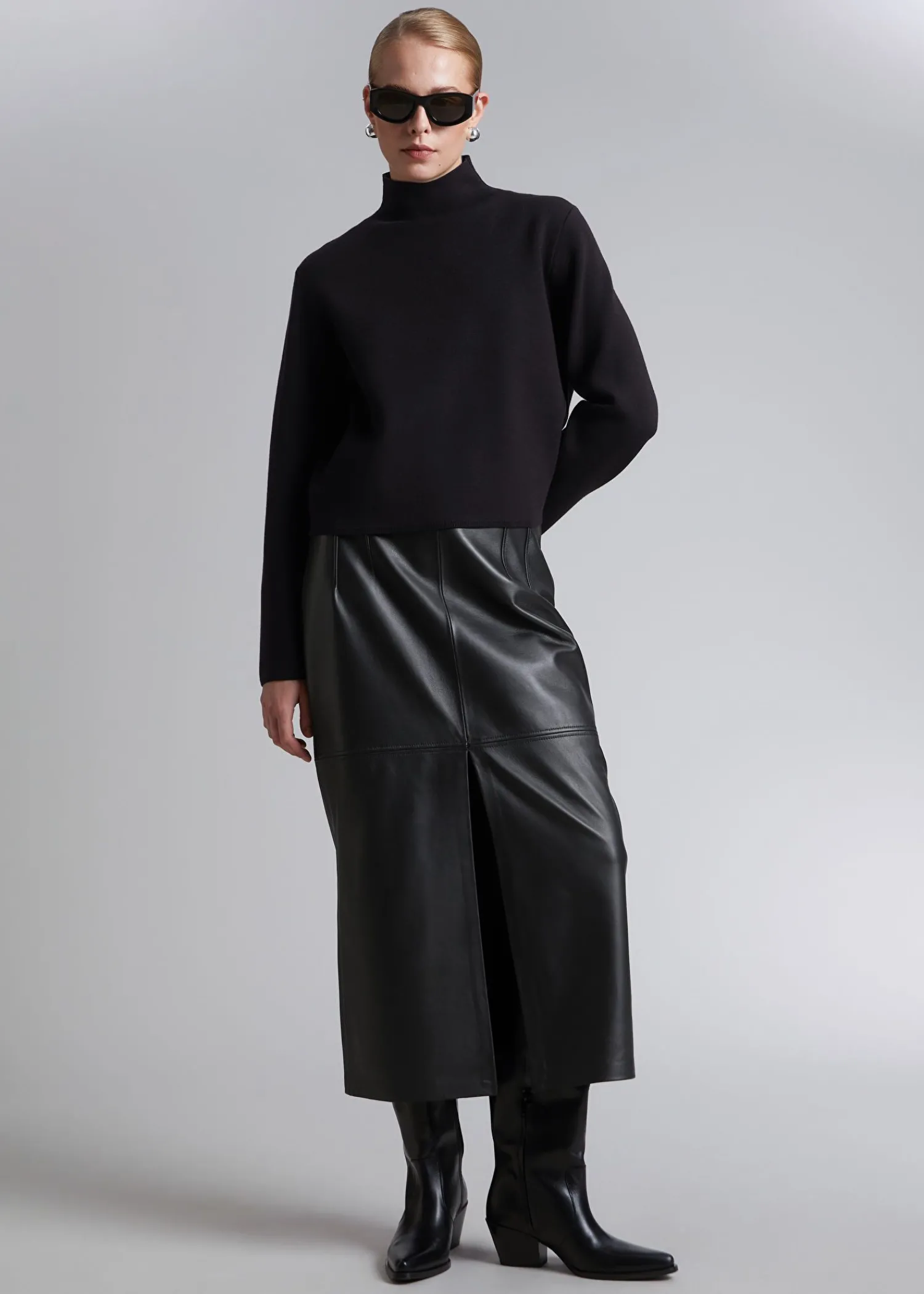 Online Boxy Rullekrave Striktroje Kvinder Strik