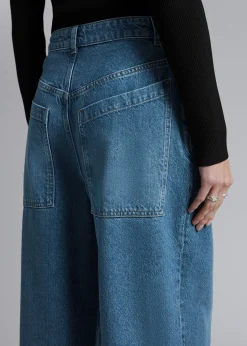 Store Brede Baggy Jeans Kvinder Denim