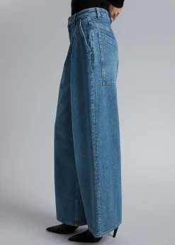 Store Brede Baggy Jeans Kvinder Denim
