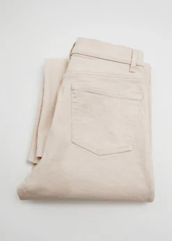 Cheap Brede Croppede Jeans Kvinder Jeans