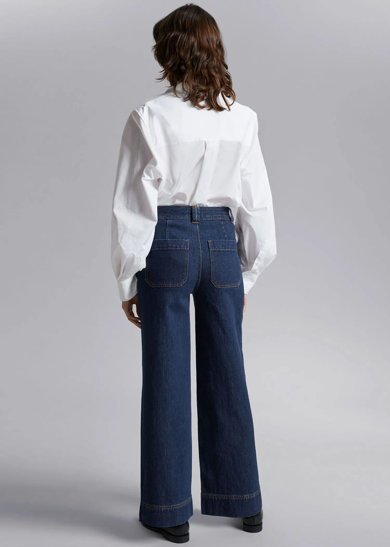 Clearance Brede Hojtaljede Jeans Kvinder Jeans