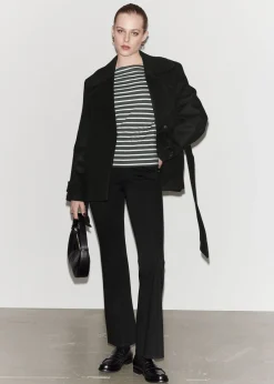 Best Sale Breton Stribet Top Kvinder Toppe