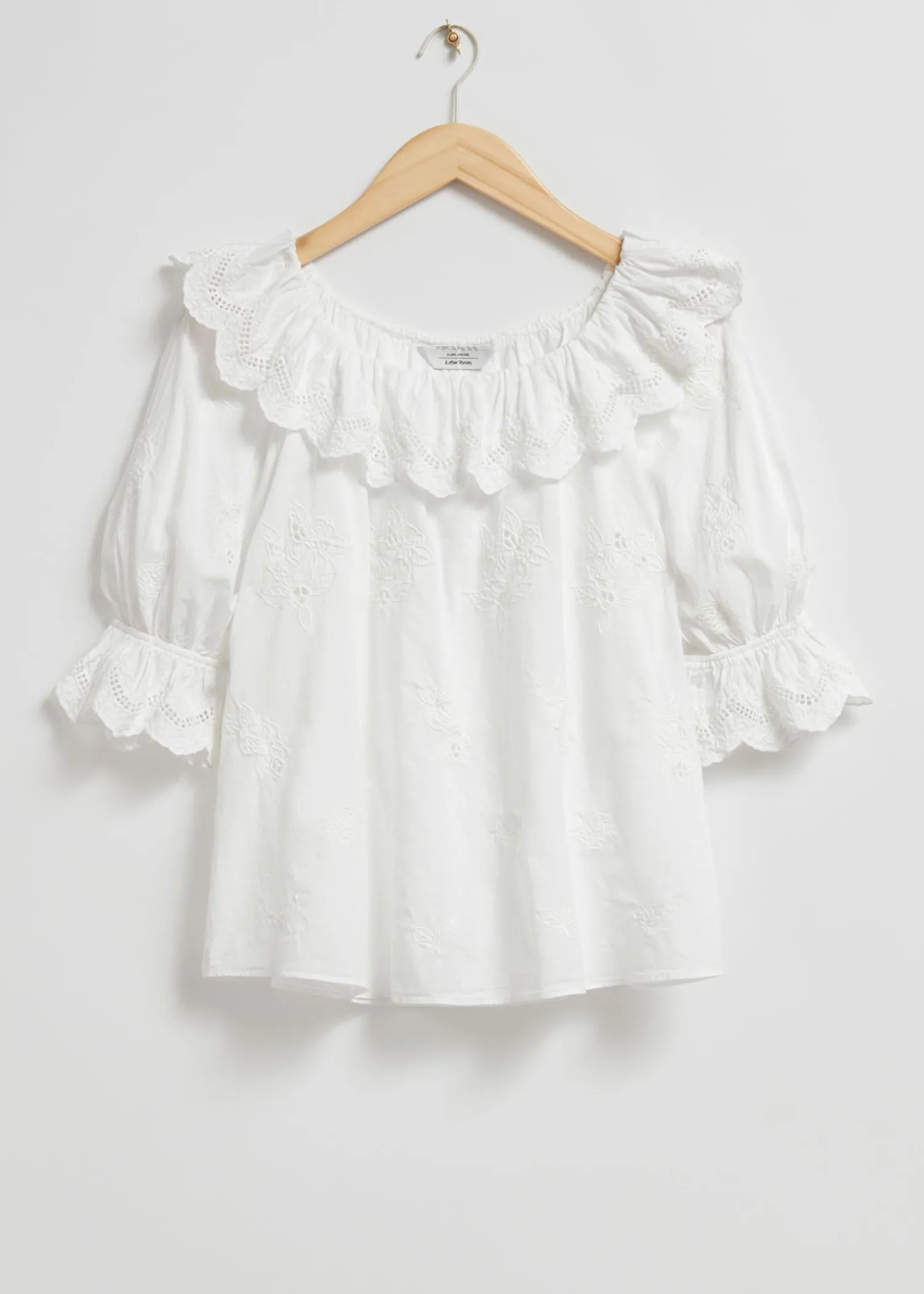 Outlet Broderet Bluse Kvinder Bluser Og Skjorter