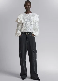 Cheap Broderet Flaesebluse Kvinder Bluser Og Skjorter