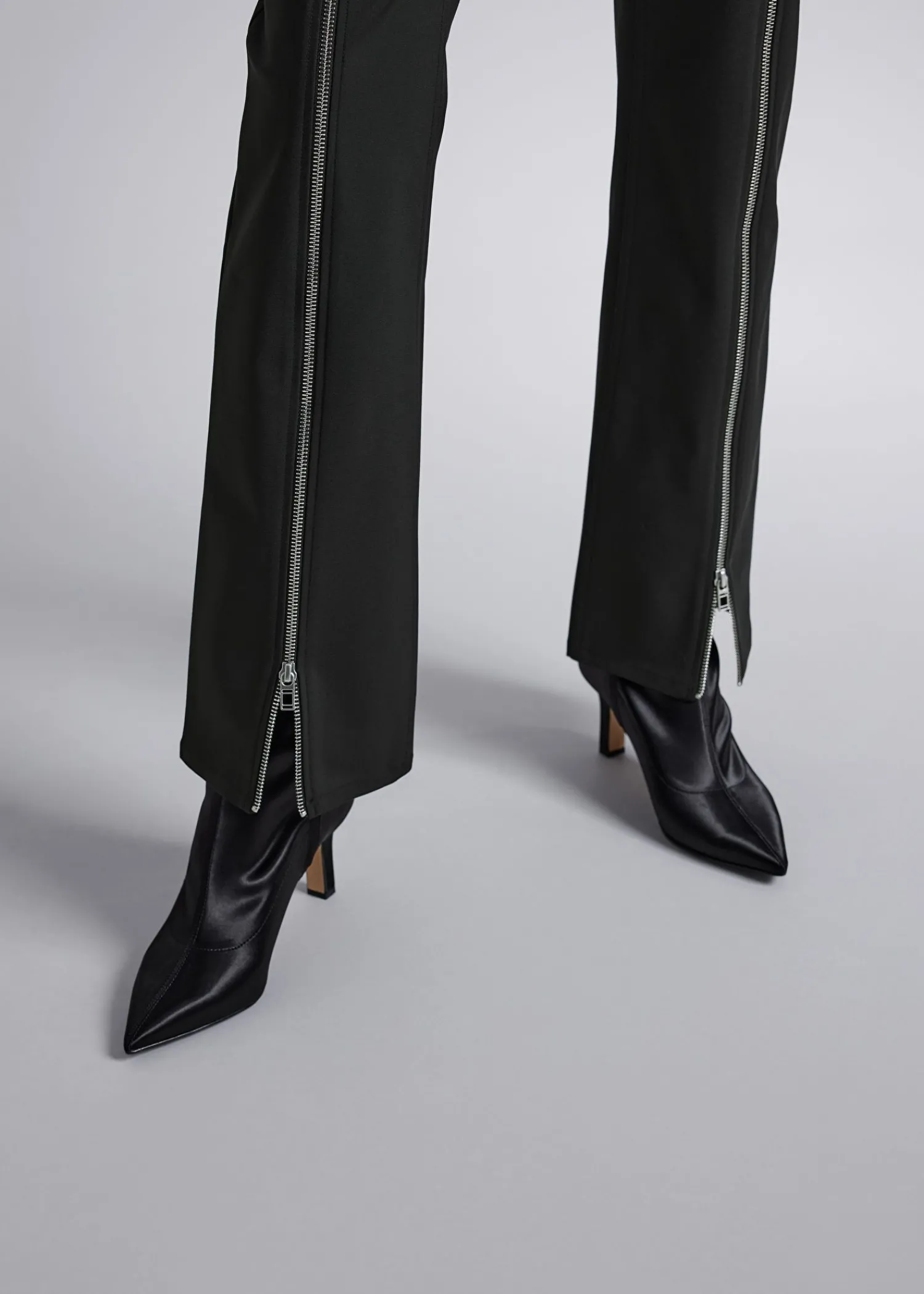 Fashion Bukser Med Lynlas Kvinder Bukser