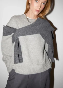 Store Cashmere-Blend Striktroje Kvinder Kashmir