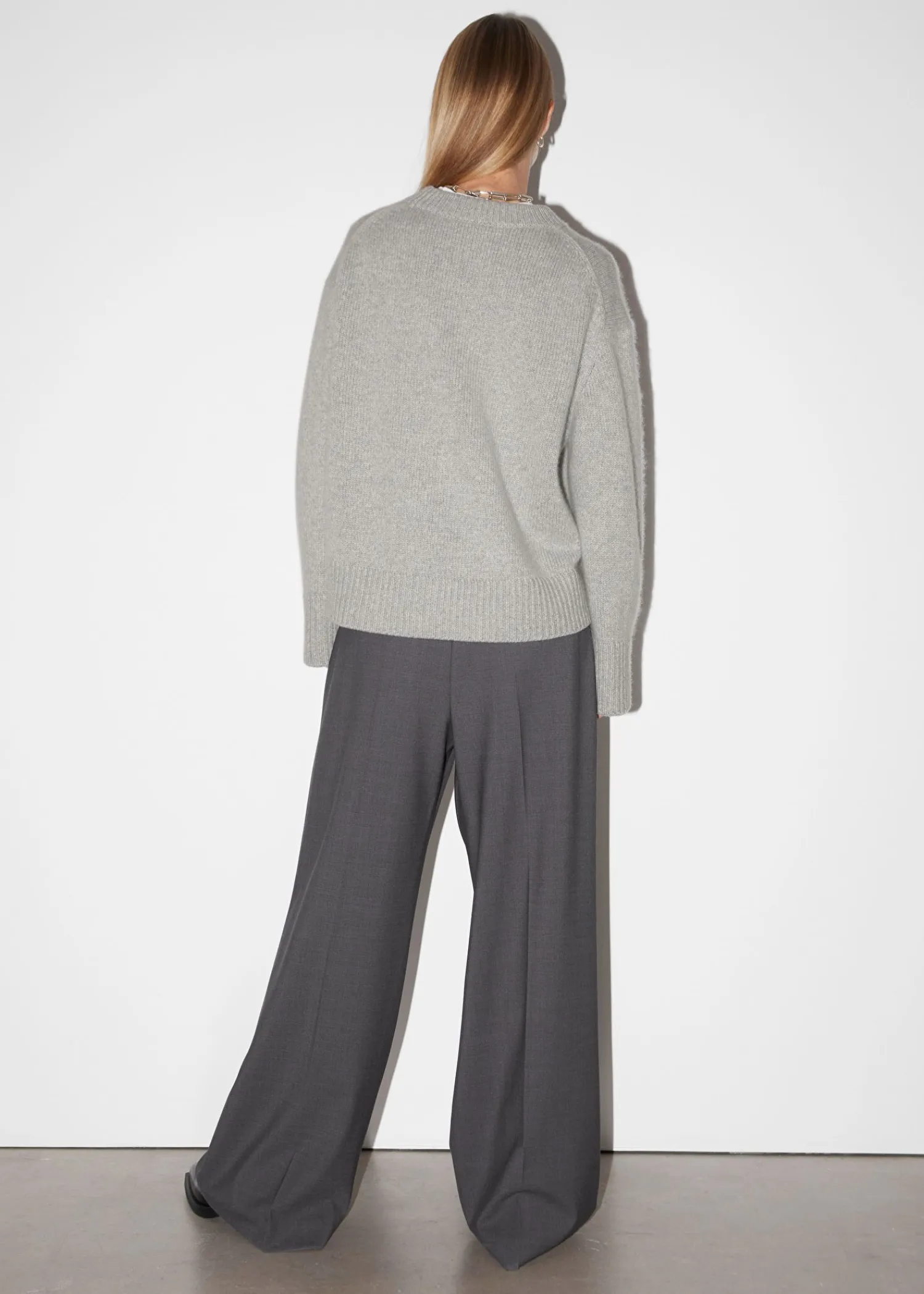 Store Cashmere-Blend Striktroje Kvinder Kashmir