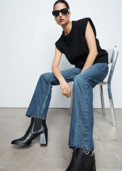 Online Chelsea-Støvler I Laeder Med Haele Kvinder Støvler