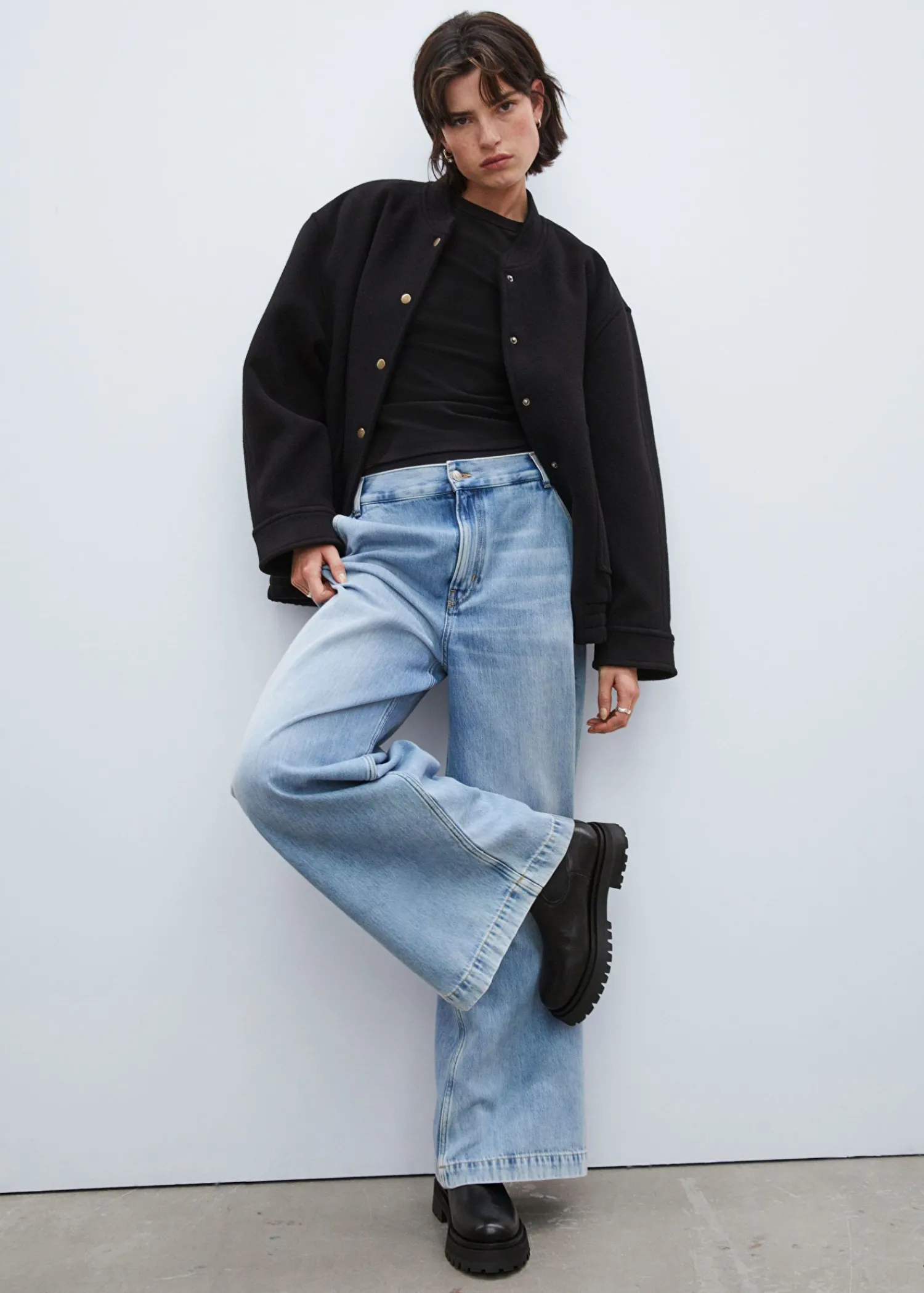 Cheap Chunky Chelsea LaederStøvler Kvinder Støvler