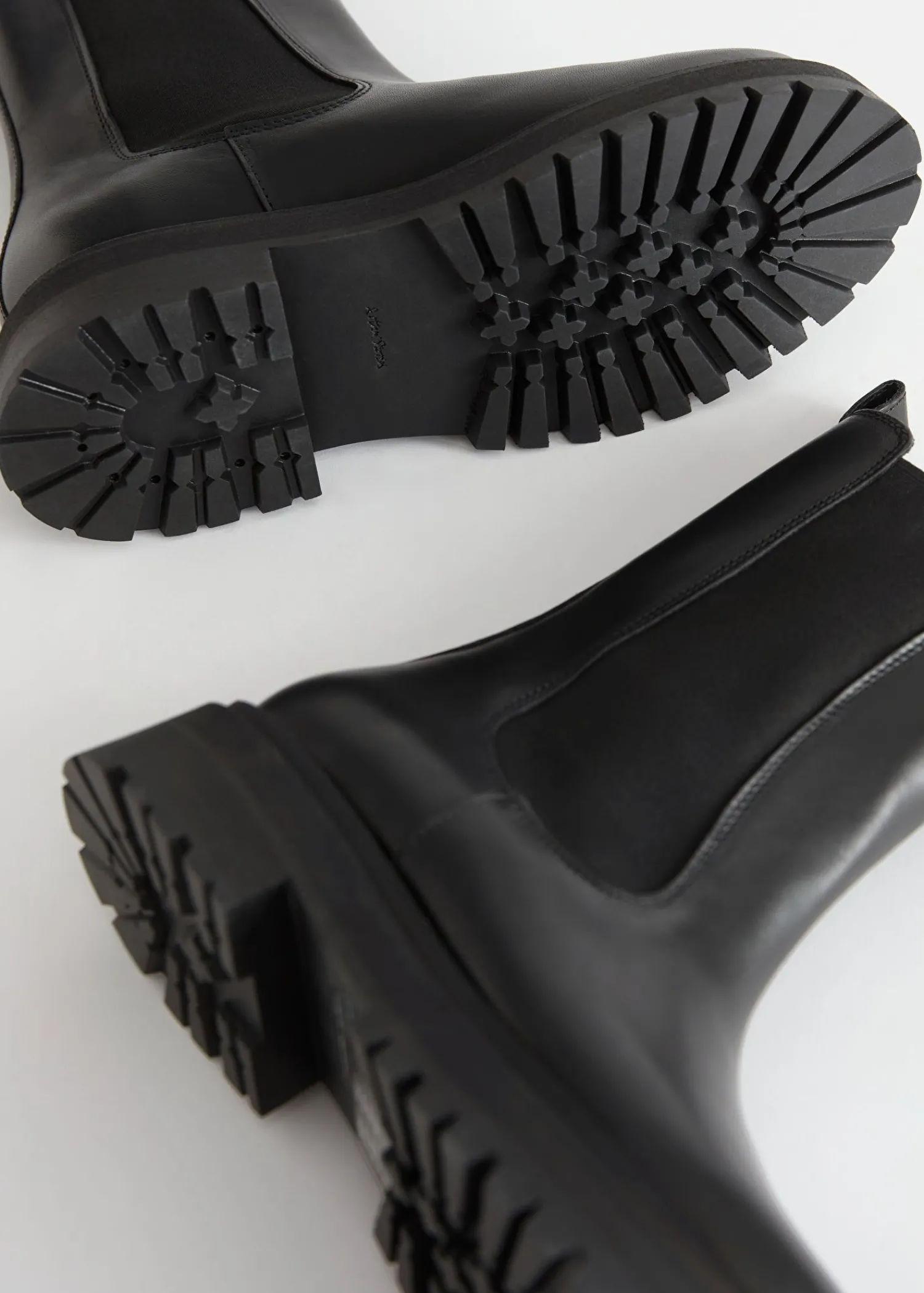 Cheap Chunky Chelsea LaederStøvler Kvinder Støvler