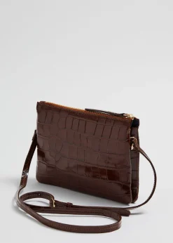 Clearance Croco Laedertaske Kvinder Tasker