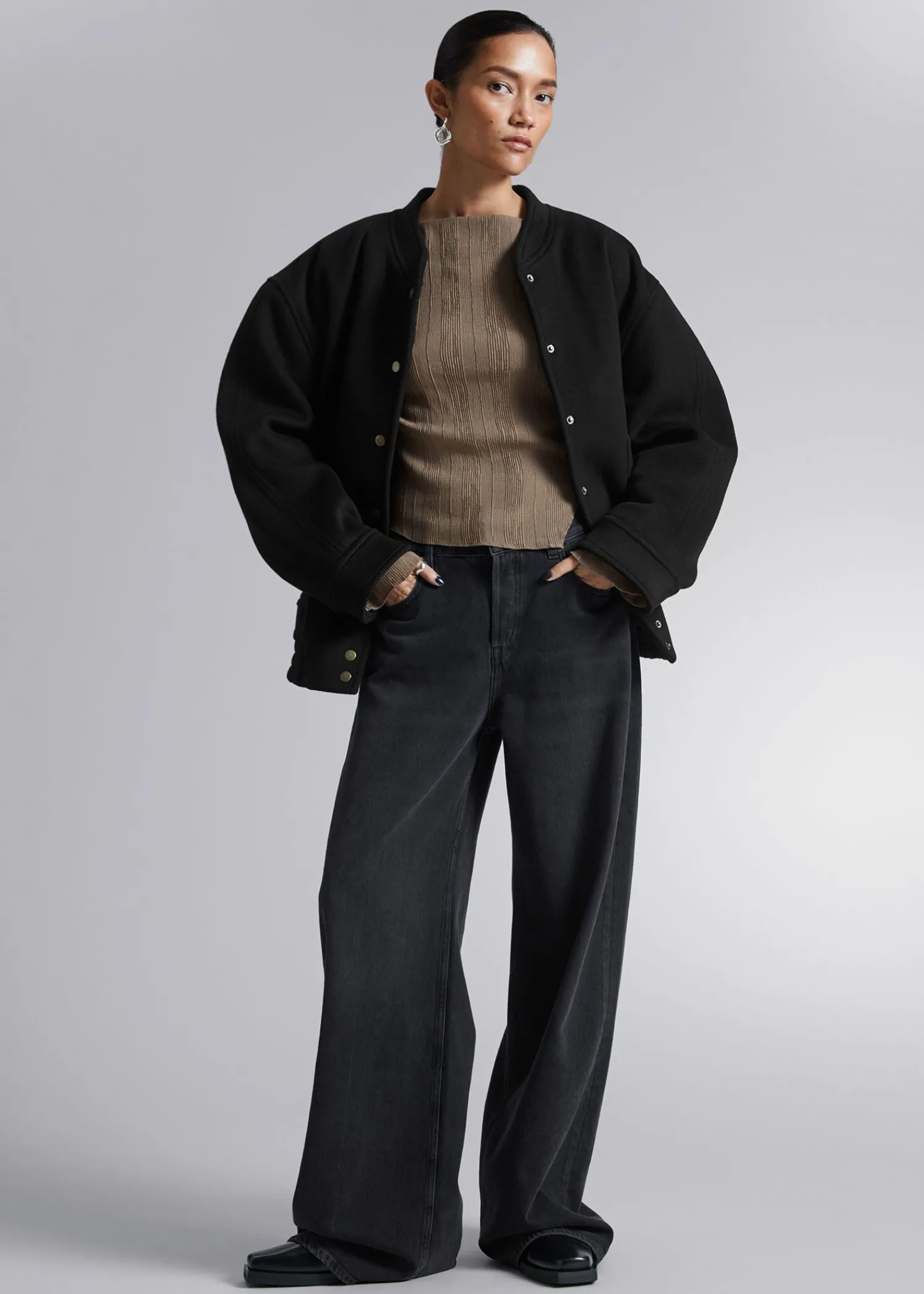 Online Cropped Asymmetrisk Frilled Top Kvinder Toppe