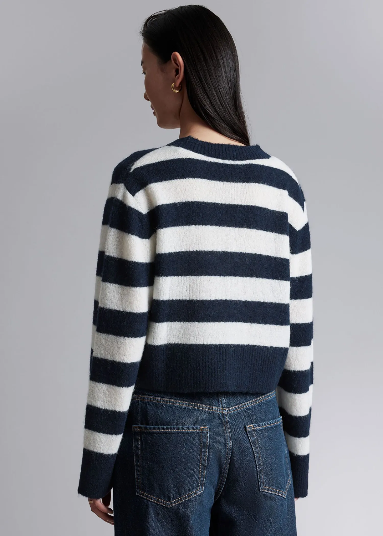 Online Cropped Strik Cardigan Kvinder Strik