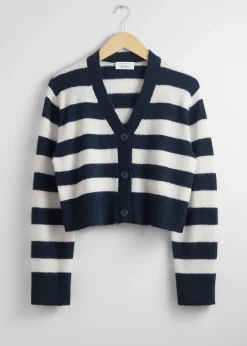 Online Cropped Strik Cardigan Kvinder Strik