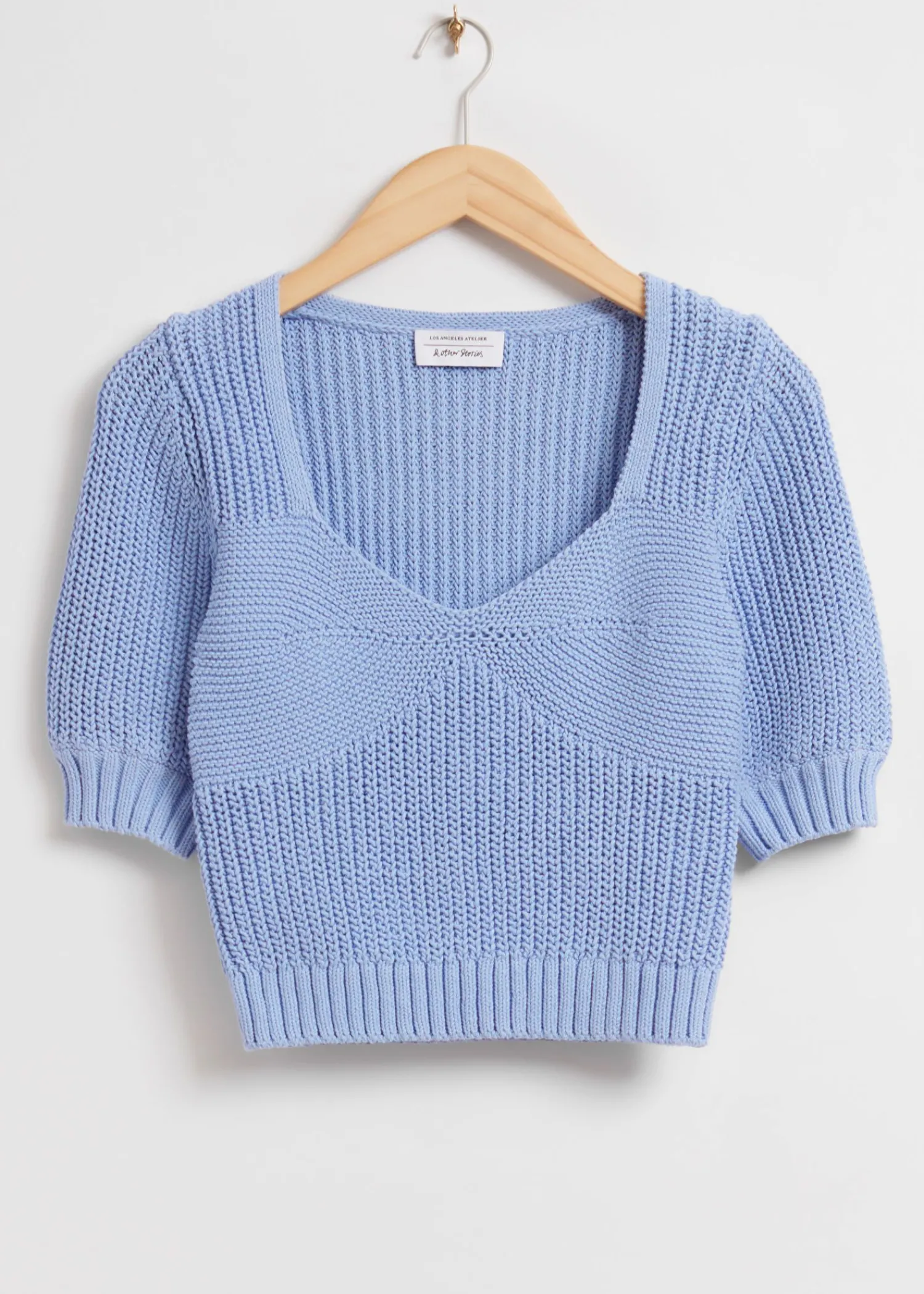 Clearance Cropped Sweetheart Bustier Knit Top Kvinder Toppe