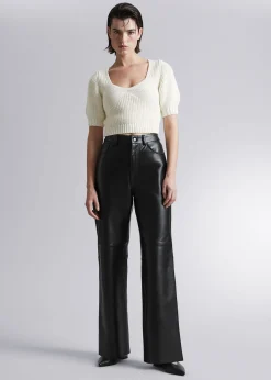 Fashion Cropped Sweetheart Bustier Knit Top Kvinder Toppe