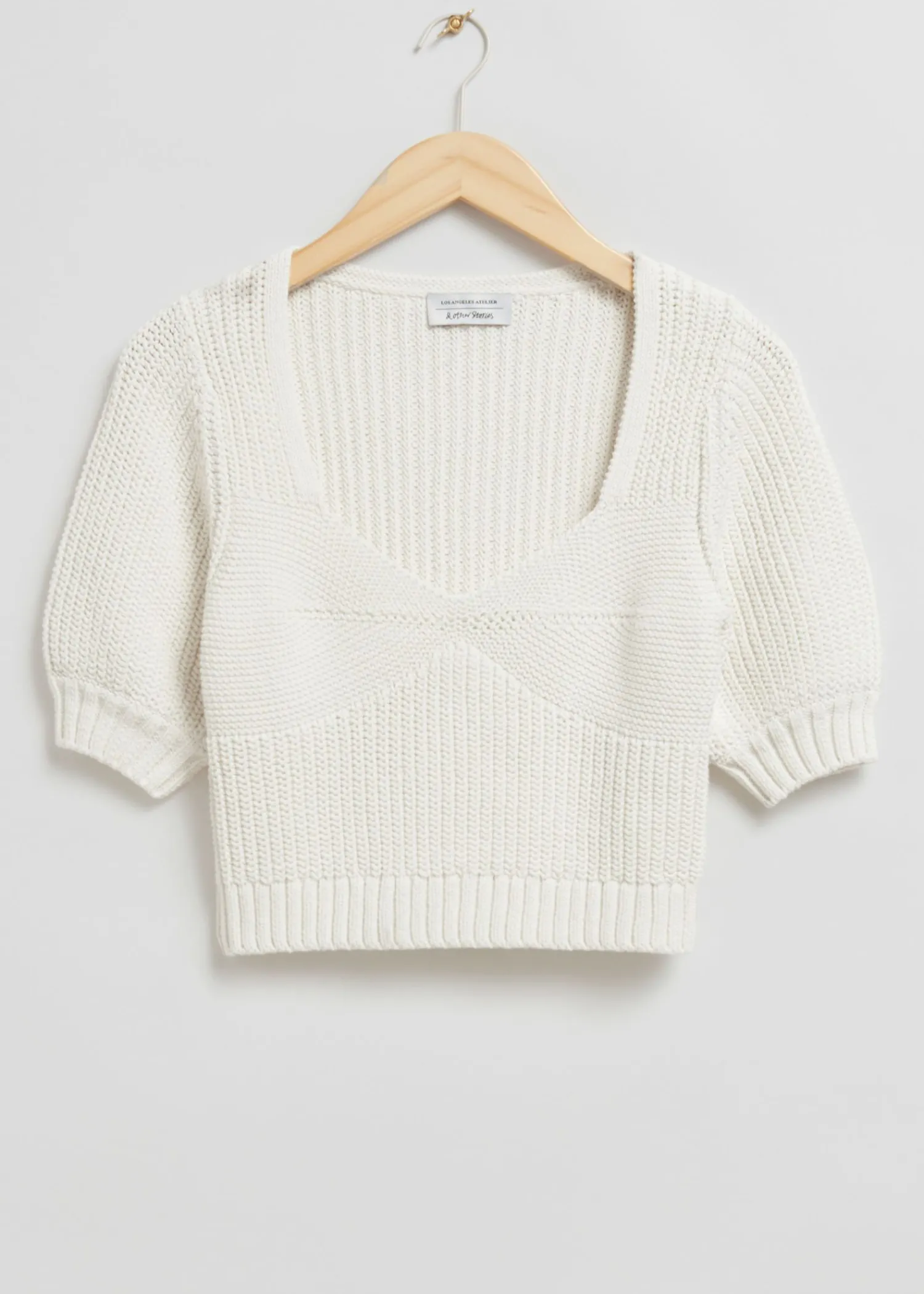 Fashion Cropped Sweetheart Bustier Knit Top Kvinder Toppe