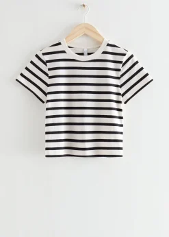 Best Sale Cropped T-Shirt Med Rund Hals Kvinder Toppe