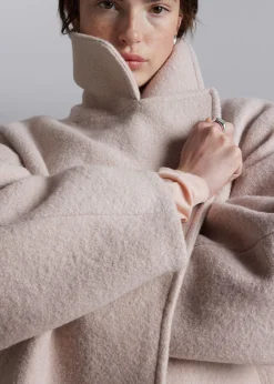 Shop Dobbeltradet Uldjakke Kvinder Frakker & Jakker