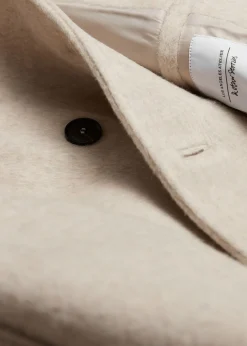 Store Dobbeltradet Uldjakke Kvinder Frakker & Jakker